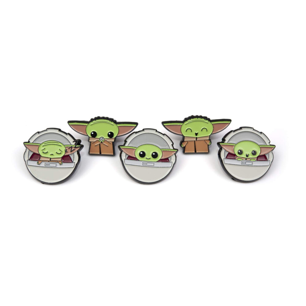 Star Wars: The Mandalorian, The Child 5-Piece Pin Set | Baby Yoda Enamel Pins