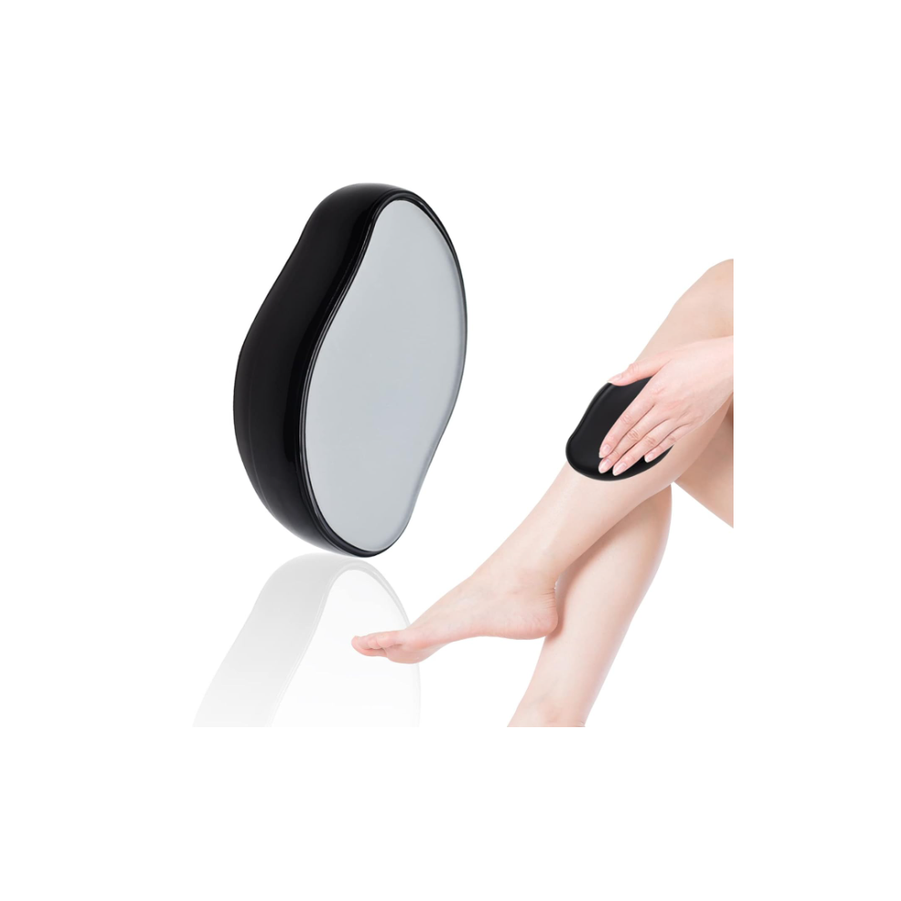 Chronus Black Crystal Hair Eraser, Painless Exfoliation Magic Crystal Hair Remover, Fast & Easy Crystal Hair Eraser For Women And Men(Black)
