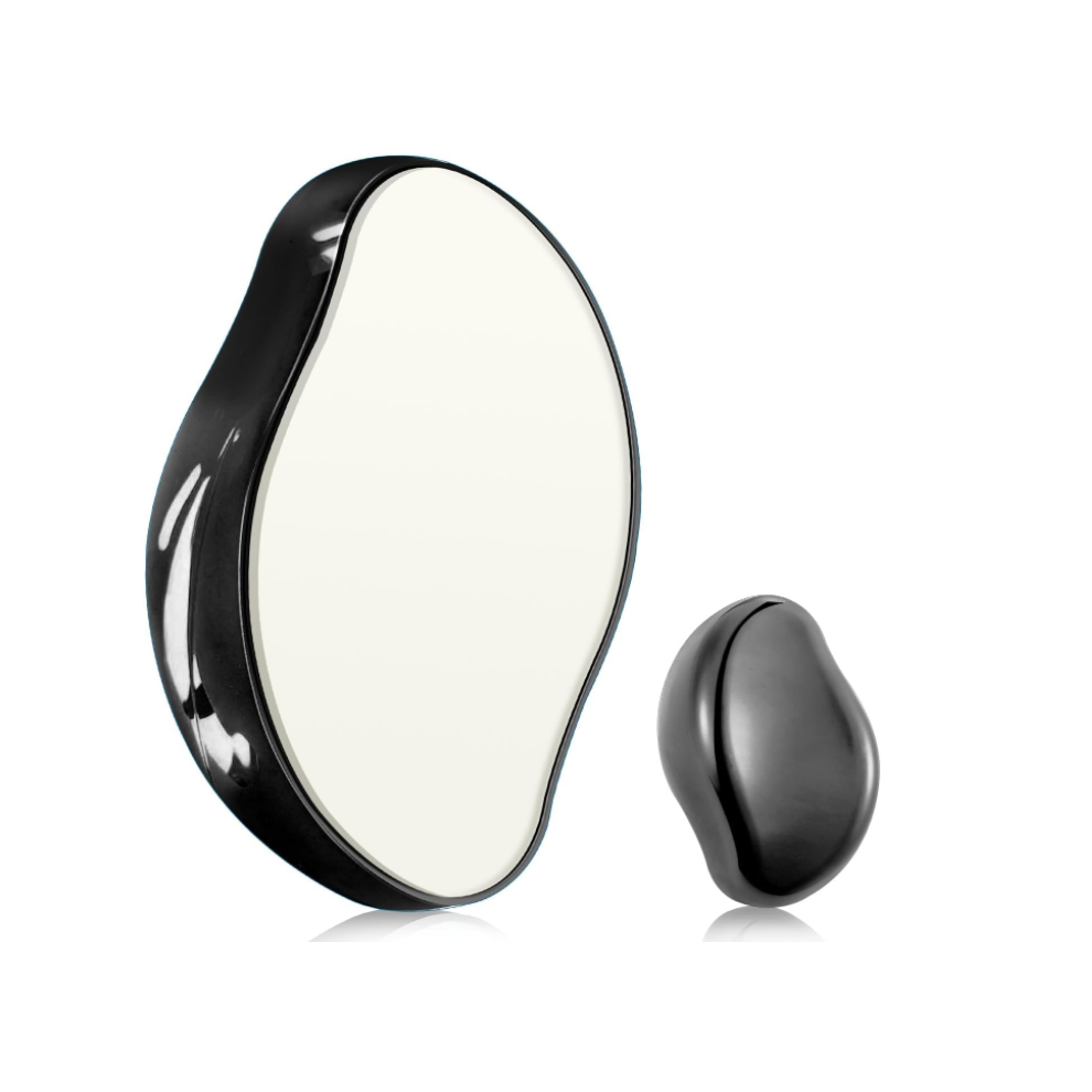 Chronus Black Crystal Hair Eraser, Reusable Crystal Hair Removal Device, Magic Painless Exfoliation Hair Removal Tool, Magic Hair Eraser(Black)