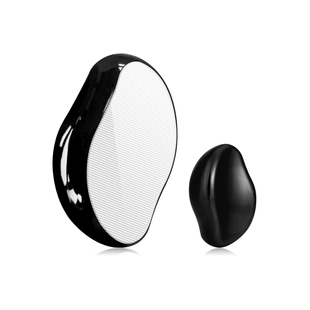 Chronus Black Crystal Hair Eraser For Women And Men, Reusable Crystal Hair Remover Magic Painless Exfoliation Hair Removal Tool(Black)