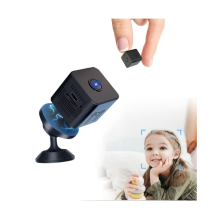 Chronus Mini Spy Camera, 1080P Full HD WiFi Camera, Nanny Cam for Home Security, Hidden Camera with Night Vision Motion Detection(Black)