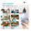 10X Zoom Light Socket Security Camera Outdoor/Indoor Wireless Security Camera,2mp Light Socket Camera 2.4g WiFi, Full Color Night Vision(White) 5