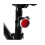 Bicycle Light Mountain Warning Tail Light Set USB Charging 650MA Front Light Tail Light Riding LED Bicycle Front Tail Warning Light(Black) 2