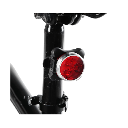Bicycle Light Mountain Warning Tail Light Set USB Charging 650MA Front Light Tail Light Riding LED Bicycle Front Tail Warning Light(Black) 1
