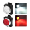 Bicycle Light Mountain Warning Tail Light Set USB Charging 650MA Front Light Tail Light Riding LED Bicycle Front Tail Warning Light(Black) 6