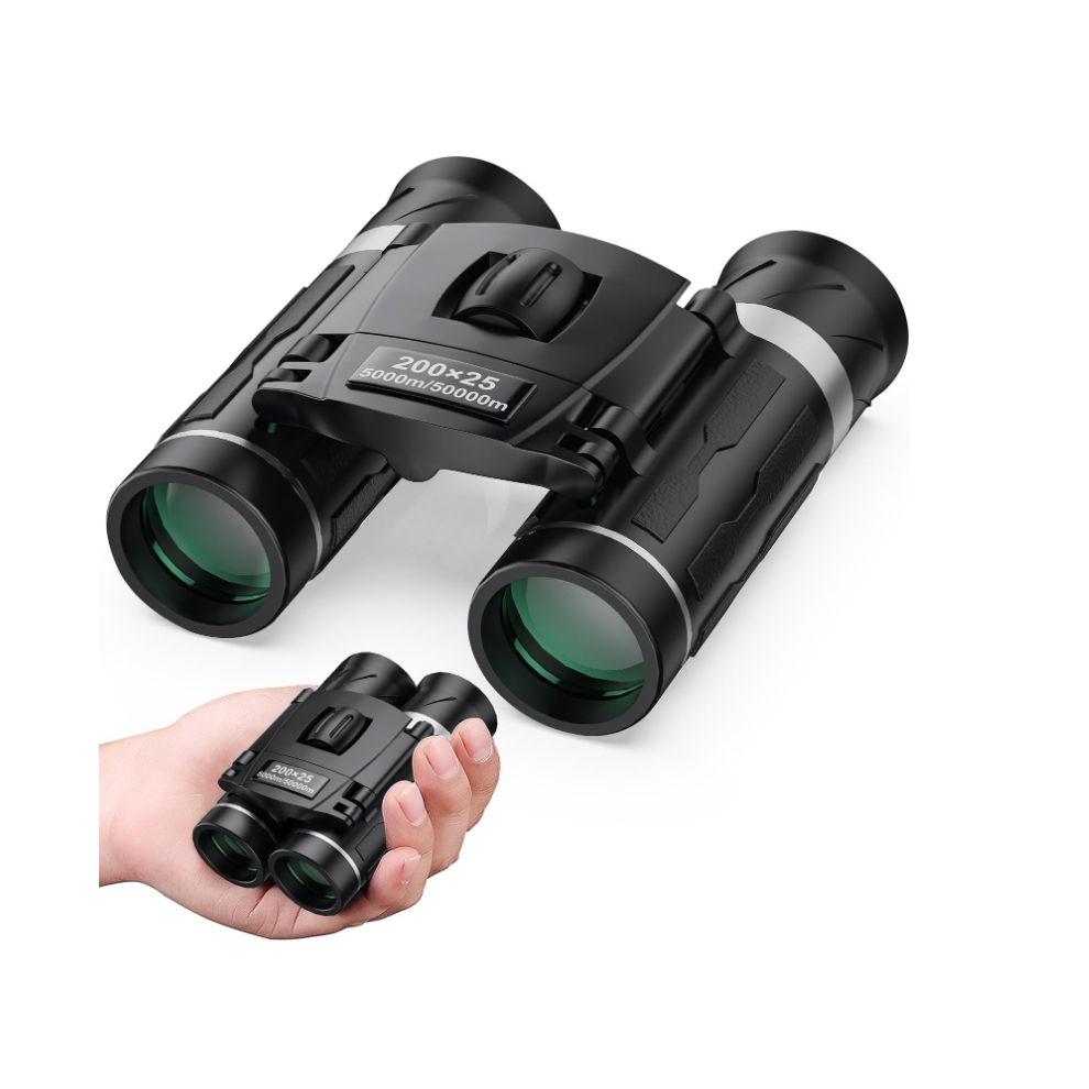 Chronus 200x25 Compact Binoculars - BAK4 FMC, Waterproof, 0.4lbs