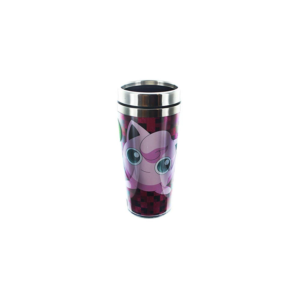 Pokemon Jigglypuff Pink Metal Lid Travel Mug Just Funky]