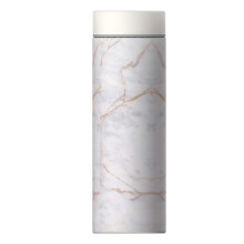 Asobu Le Baton Copper Insulated Double Walled Stainless Steel Travel Mug 17 Ounce (Marble)