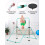(3?Green) Adjustable Kid Gymnastics Bar Training Bar 9