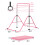 (2?Blue) Adjustable Kid Gymnastics Bar Training Bar 4