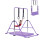 (2?Blue) Adjustable Kid Gymnastics Bar Training Bar 16