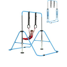 (2?Blue) Adjustable Kid Gymnastics Bar Training Bar