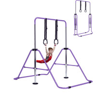 (4?Purule) Adjustable Kid Gymnastics Bar Training Bar