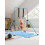 (6?Blue) Adjustable Kid Gymnastics Bar Training Bar 1