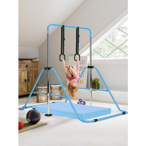 (6?Blue) Adjustable Kid Gymnastics Bar Training Bar