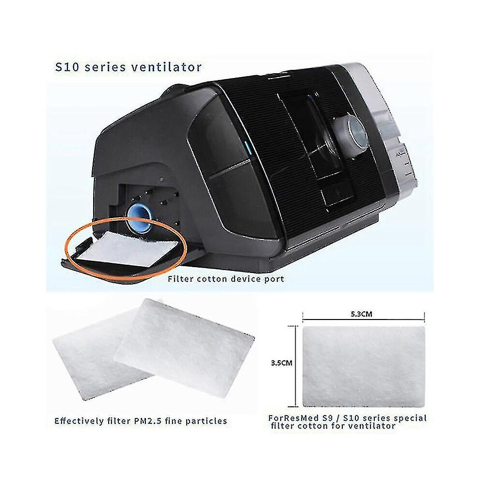 30pcs Disposable Air Filters Premium Disposable Universal Replacement Filters For Resmed Airsense 10 Aircurve10 S9