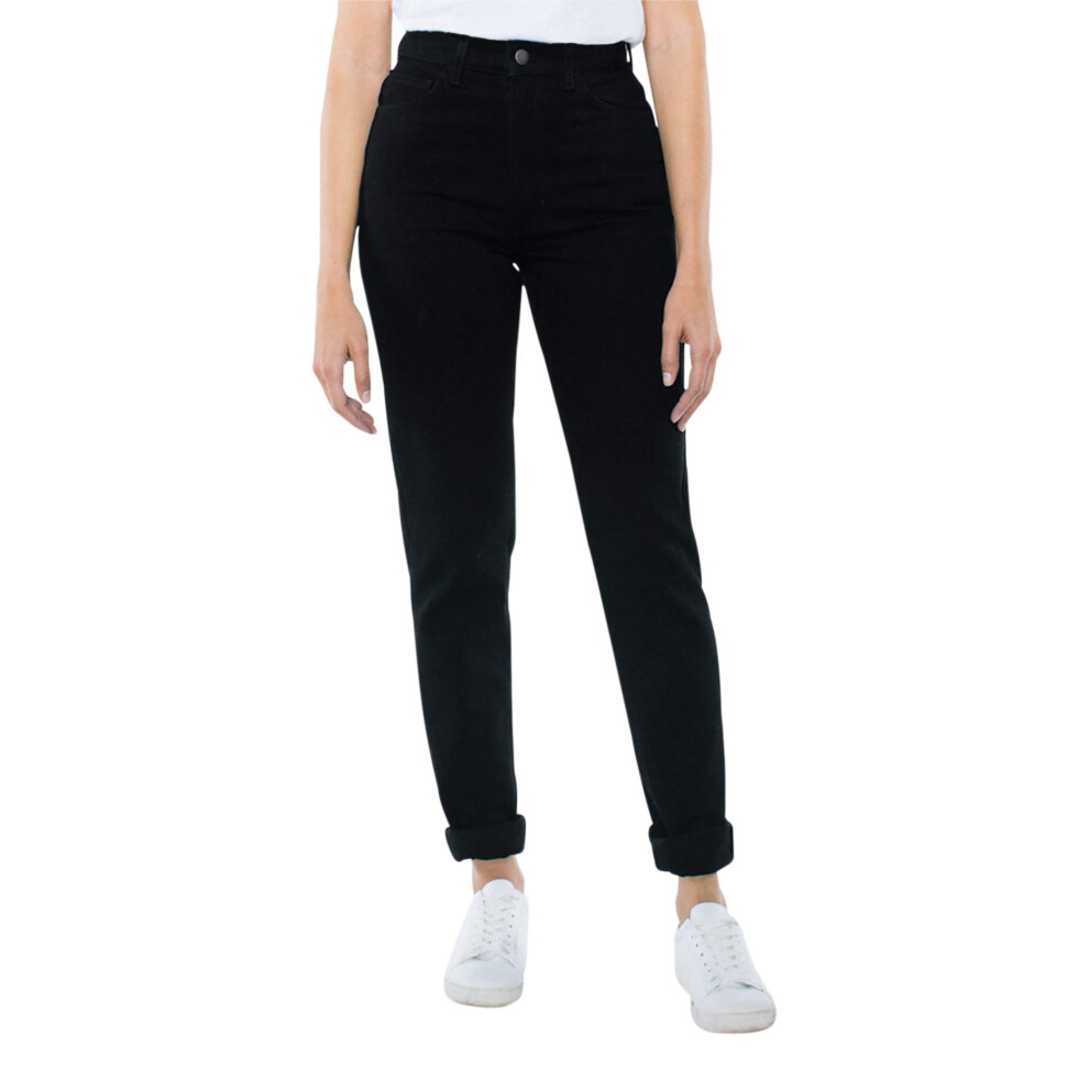 American Apparel Women's High-Waist Jean, black, 30W/32