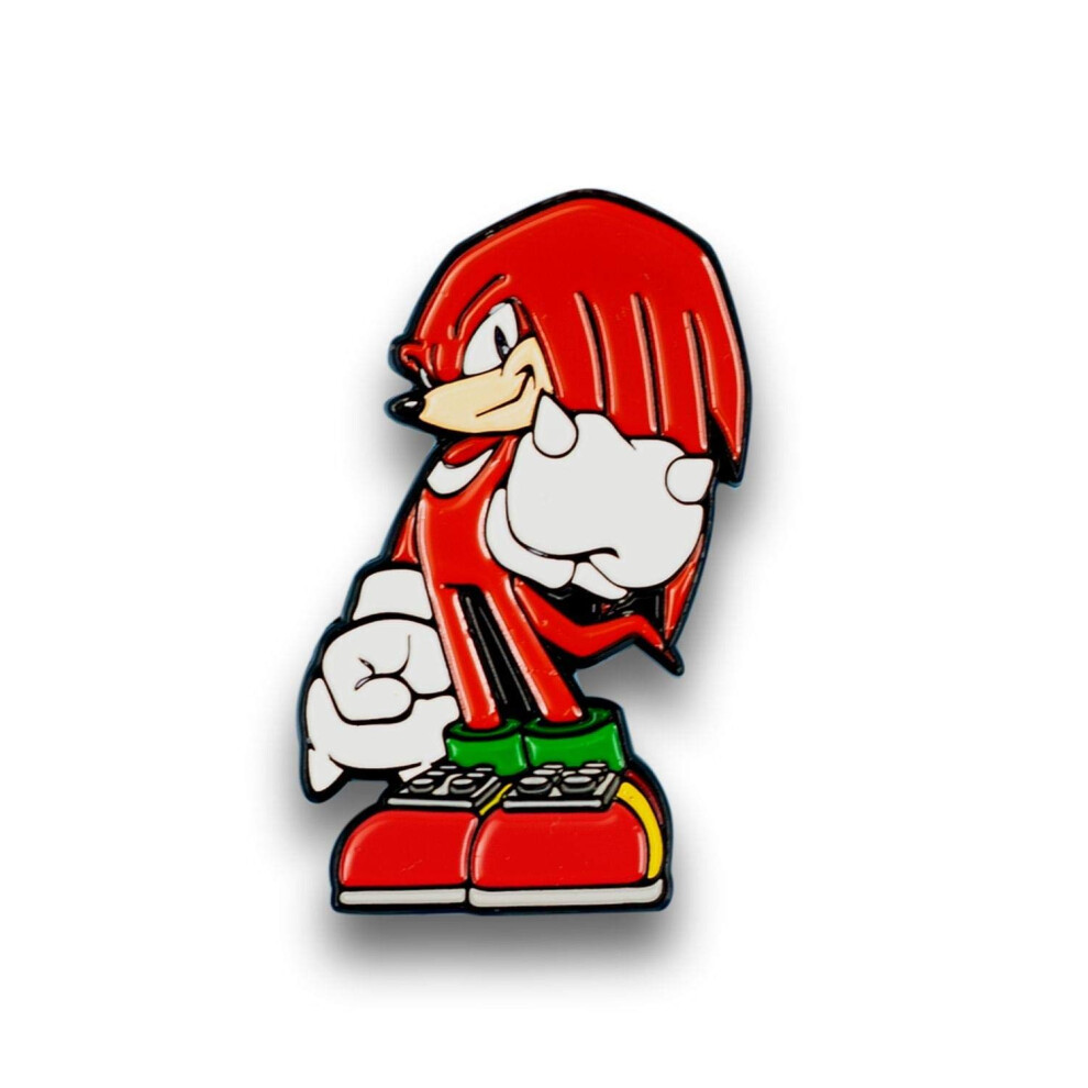 Sonic the Hedgehog Knuckles Pin | Official Sonic & Knuckles Series Collectible Enamel Pin | Small Decorative Lapel Pin