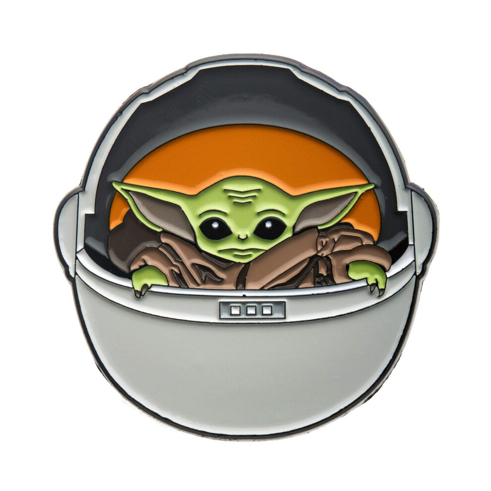 Star Wars: The Mandalorian The Child Collector Pin | Official Star Wars Collectible Enamel Pin | Baby Yoda In Carriage | Measures 1.5 Inches