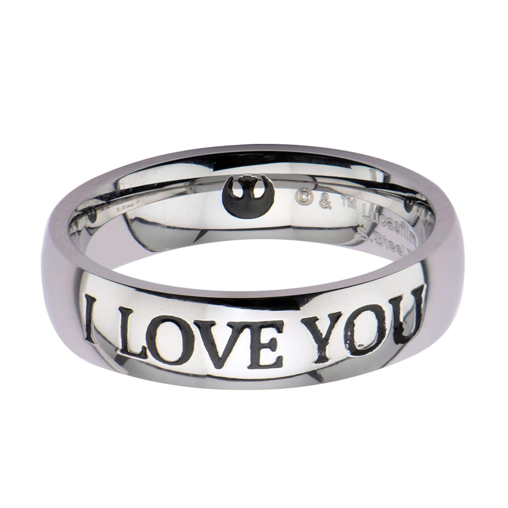 Star Wars I Love You Stainless Steel Unisex Ring | Size 7