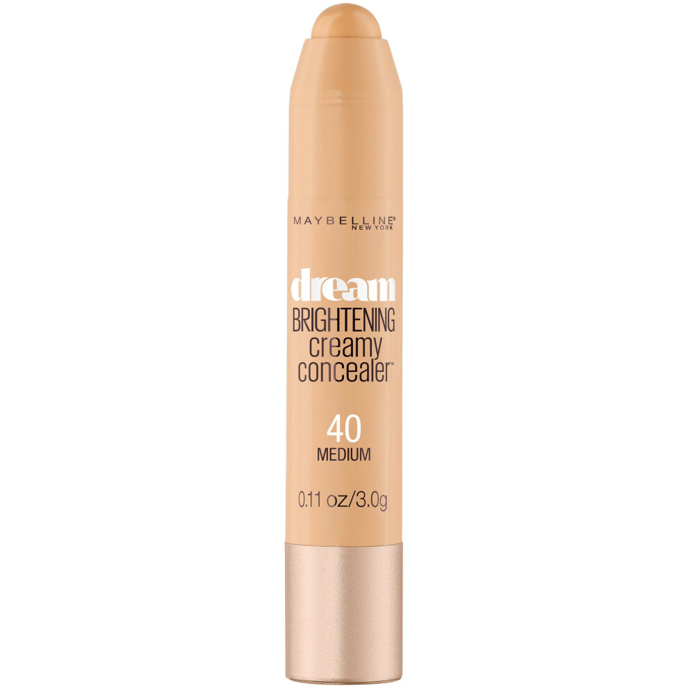 Maybelline New York Dream Brightening Creamy Concealer, Medium, 0.11 oz.