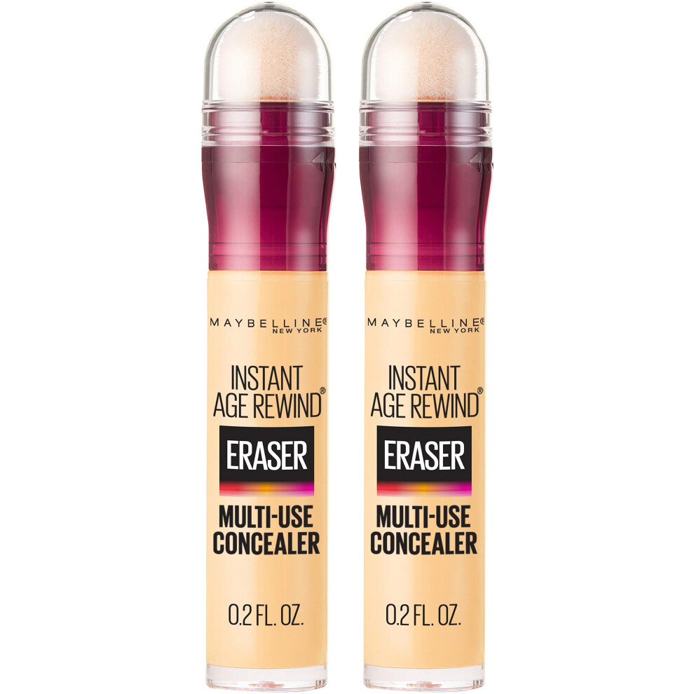 Maybelline Instant Age Rewind Eraser Dark Circles Treatment Multi-Use Concealer, Neutralizer, 0.2 Fl Oz (Pack of 2)