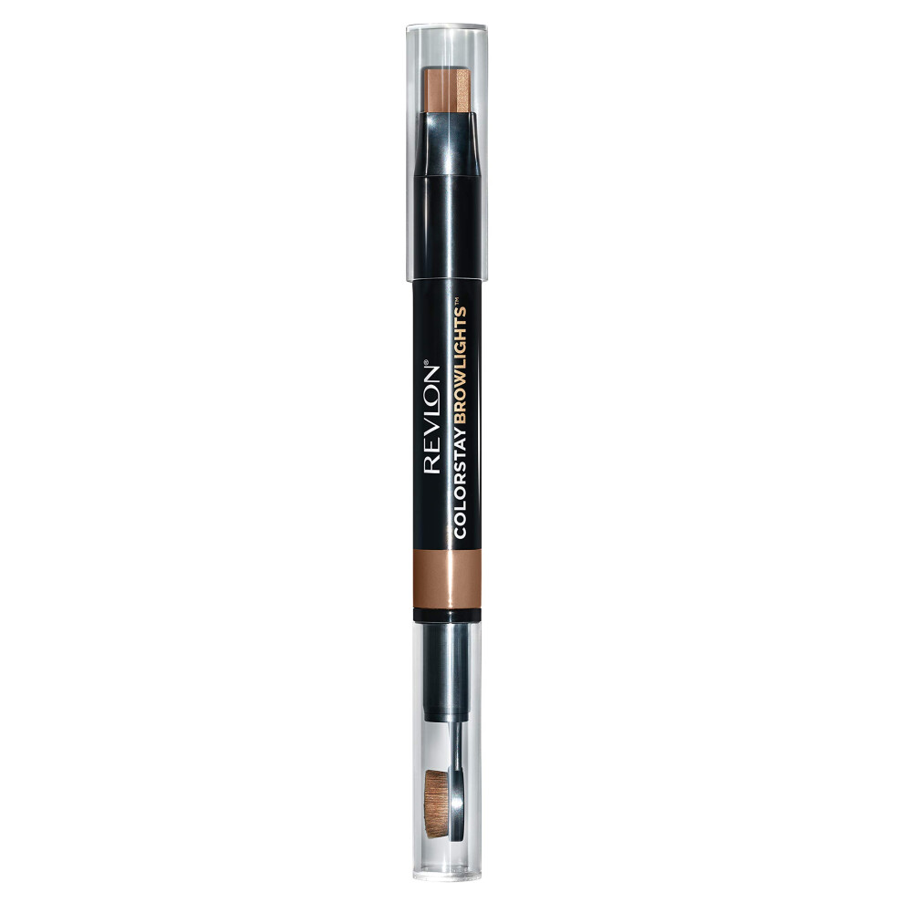 Revlon Colorstay Browlights Pencil, Eyebrow Pencil & Brow Highlighter, 0.55 Lb, Soft Brown