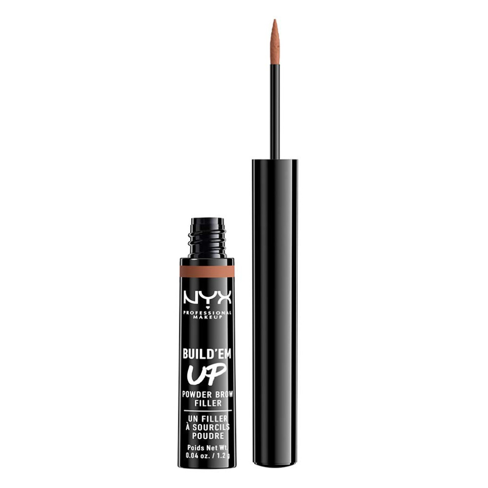 NYX cosmetics Buildem Up Powder Brow Filler, Auburn, Full Size