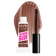 NYX PROFESSIONAL MAKEUP The Brow Glue, Extreme Hold Färgad Ögonbryns Gel - Medium Brown