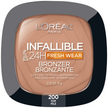L'Oreal Paris Infallible Up to 24H Fresh Wear Soft Matte Longwear Bronzer. Wodoodporna, odporna na cieplo, wilgoc i pot Dostateczna 0,31 oz