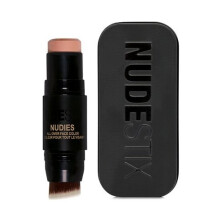 Nudestix Nudies Matte Cream Bronzer 3-in-1 All-Over-Gesichtsfarbe fr Gesicht, Augen und Lippen mit Mischpinsel (Bondi Bae)