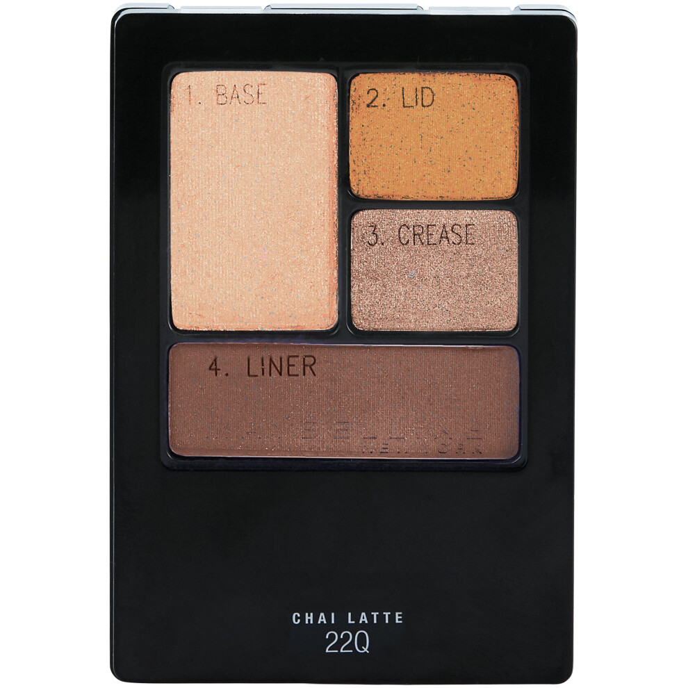 Maybelline New York Expert Wear Eyeshadow Quads, chai Latte, 017 oz