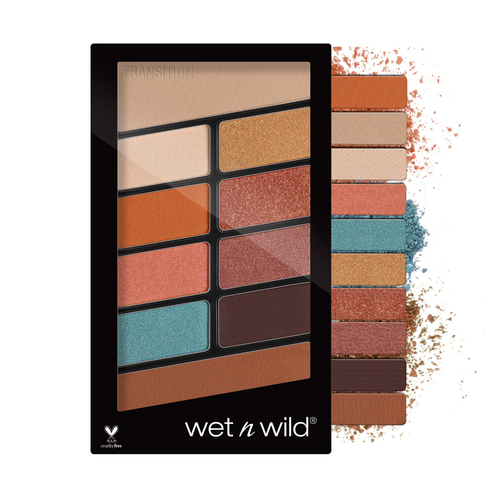 wet n wild color Icon Eyeshadow Makeup Palette 10 Pan, Not a Basic Peach