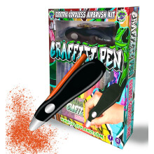 Splat Planet Graffiti Pen, Cordless Electric Airbrush Sprayer, Water Colour Spray Pen, Airbrush Marker Set 12 Colours, Washable Paint Pens Art
