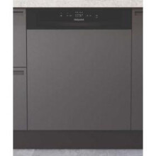Hotpoint H3BL626BUK Semi-Integrated 14 Place Dishwasher - Black