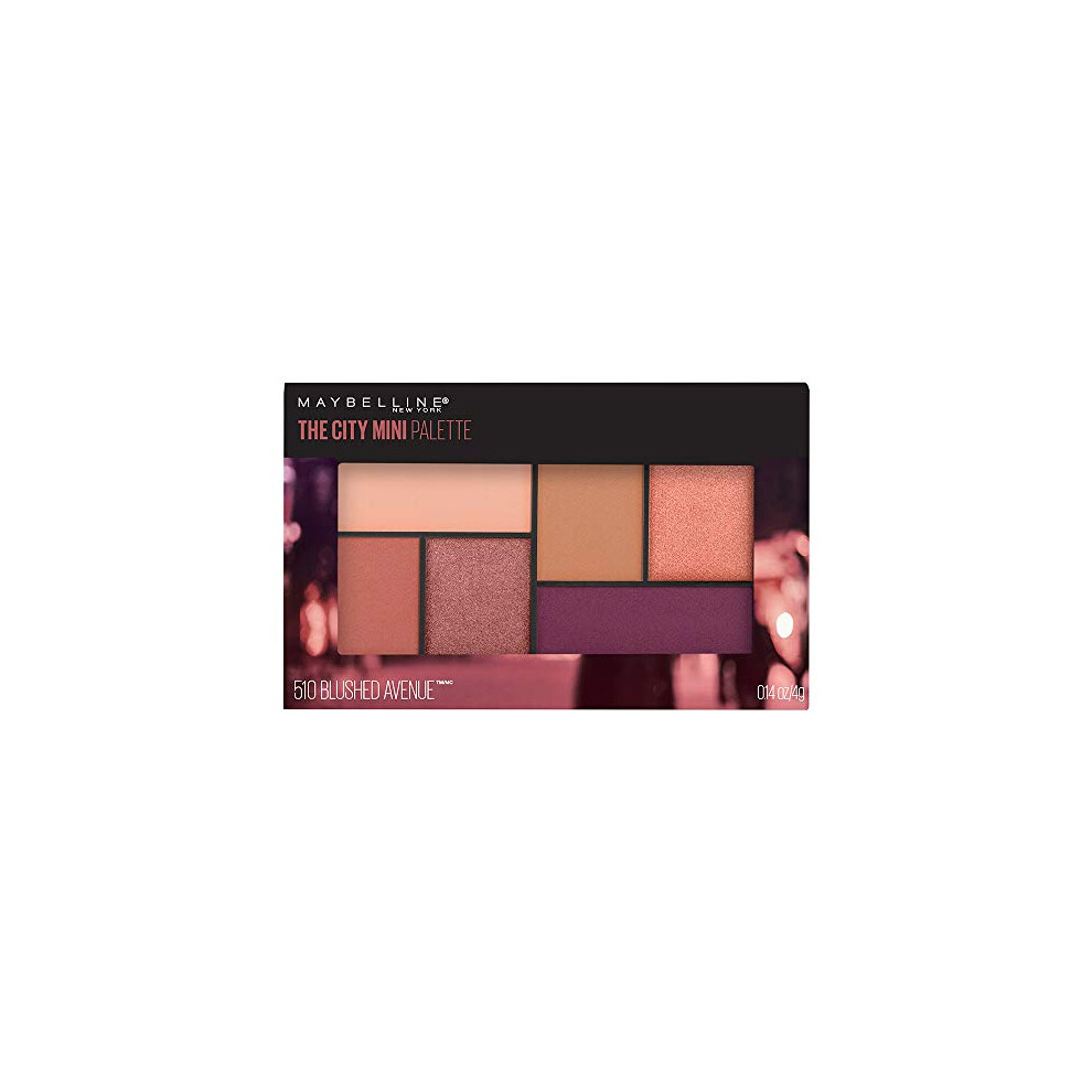 Maybelline New York The city Mini Eyeshadow Palette Makeup, Blushed Avenue, 014 oz