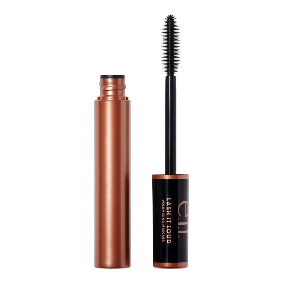 E.l.f. Brown Lash It Loud Mascara, Volumizing Formula For Mega Volume Lashes, Creates Fuller & Bolder Eyelashes, Intensely Pigmented, Deep 1.1 Oz