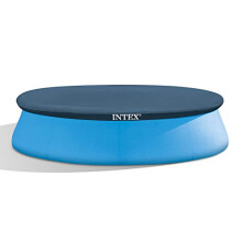 Intex 10 foot (3.05 m) Easy Set Swimming Pool Cover #28021. Round cover measures 2.8 m, (9.4 ft) suitable for Intex pools with base diameter 3.05 m