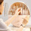 Living And Home (Pink) Dustproof Round Cosmetic Storage Box Organizer 3