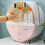 Living And Home (Pink) Dustproof Round Cosmetic Storage Box Organizer 5