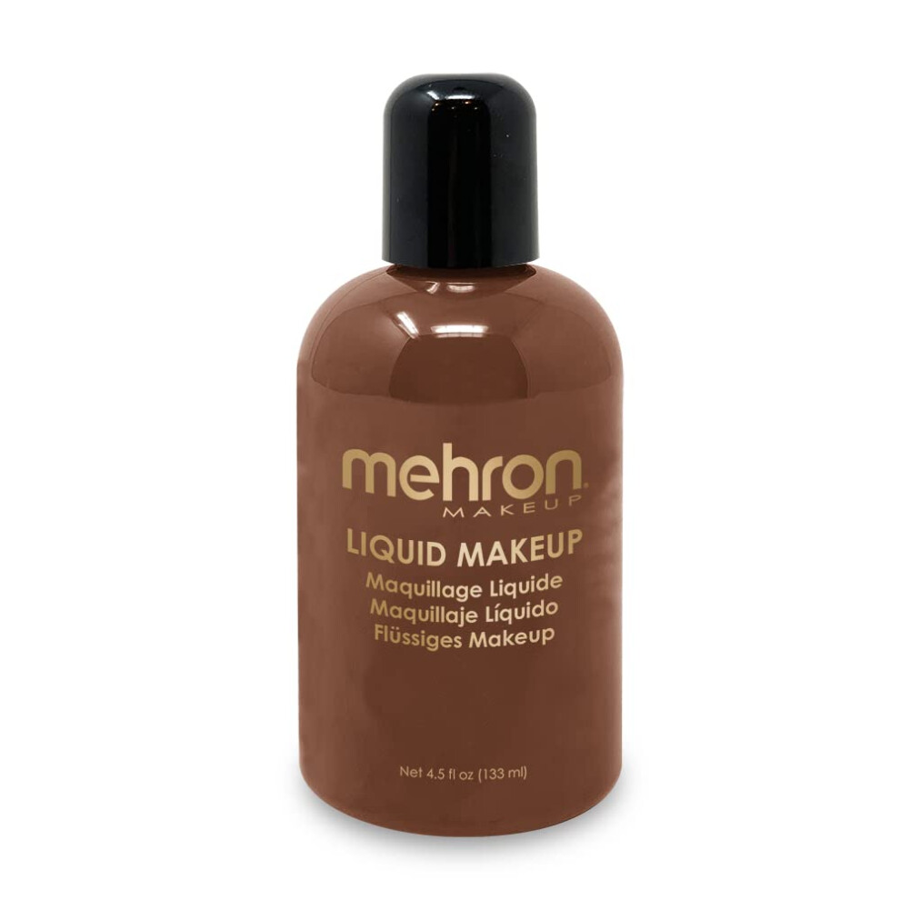 Mehron Makeup Liquid Face and Body Paint (4.5 oz) (SABLE BROWN)