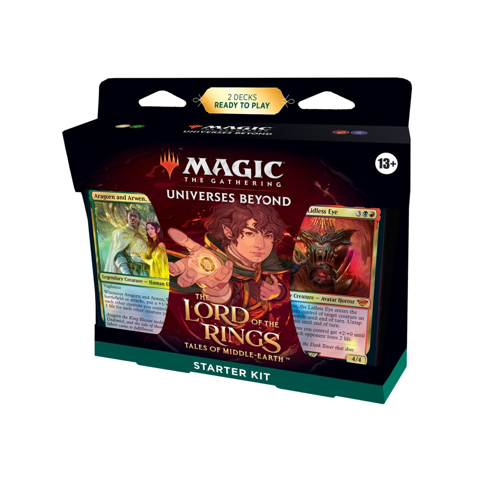 Magic The Gathering The Lord of The Rings: Tales of Middle-Earth Starter Kit | Learn to Play with 2 Ready-to-Play Decks | 2 Codes to Play Online