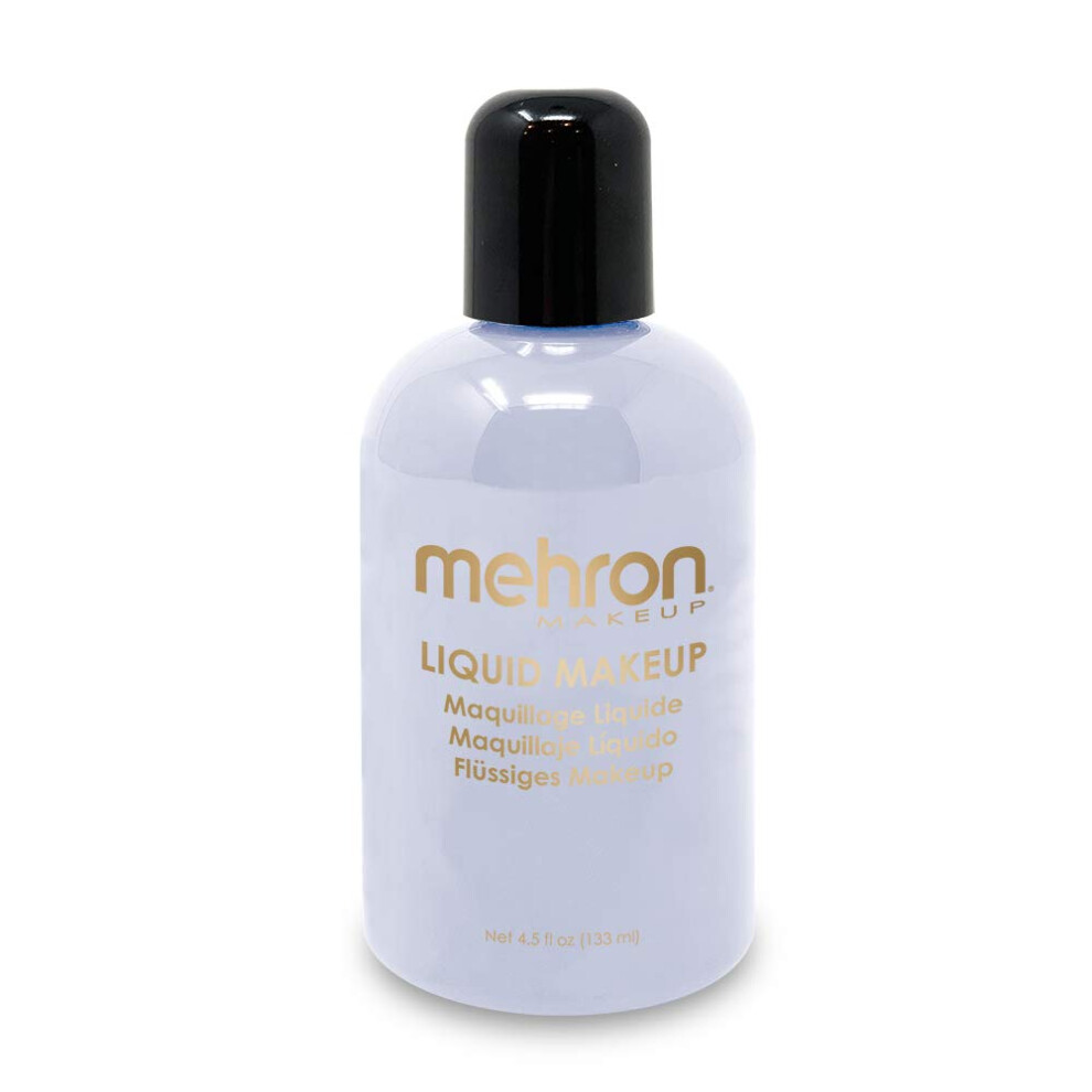 Mehron Makeup Liquid Face and Body Paint (4.5 oz) (MOONLIGHT WHITE)