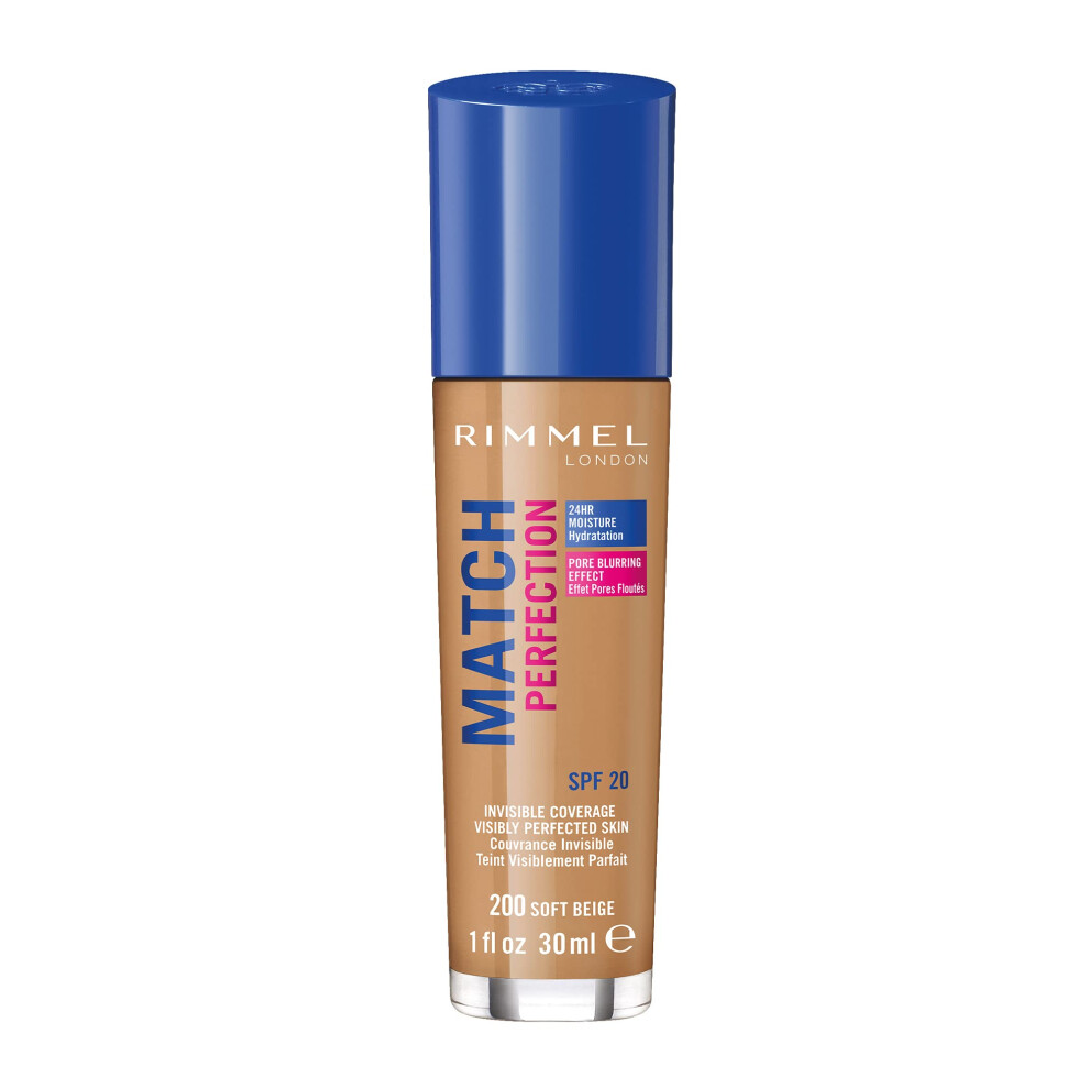 Rimmel Match Perfection Foundation Spf20 200 Soft Beige