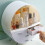 Living And Home (Grey) Dustproof Round Cosmetic Storage Box Organizer 3