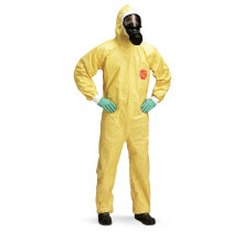 TYCHEM 2000 C HOODED DISPOSABLE COVERALL YELLOW XXXL