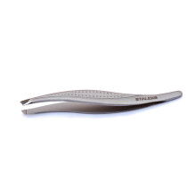 PINZAS DE CEJAS STALEKS CLASSIC 12 Tipo 3 - Acero Inoxidable Bevelado con Mangos Ergonómicos para Uso en Casa