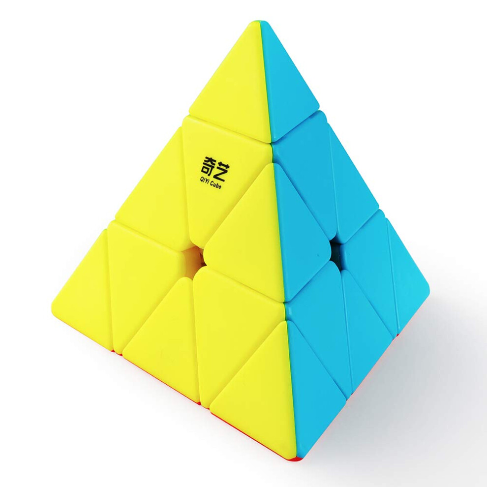 D-FantiX QYTOYS Qiming Pyramid Speed Cube Stickerless Triangle Cube 3x3 Puzzle-image-OPC-PDPQXRY-NEW