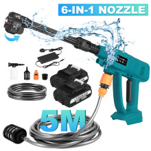 (High Pressure Washer+2*3.0Ah battery and 1 Charger) Cordless Portable Pressure Washer