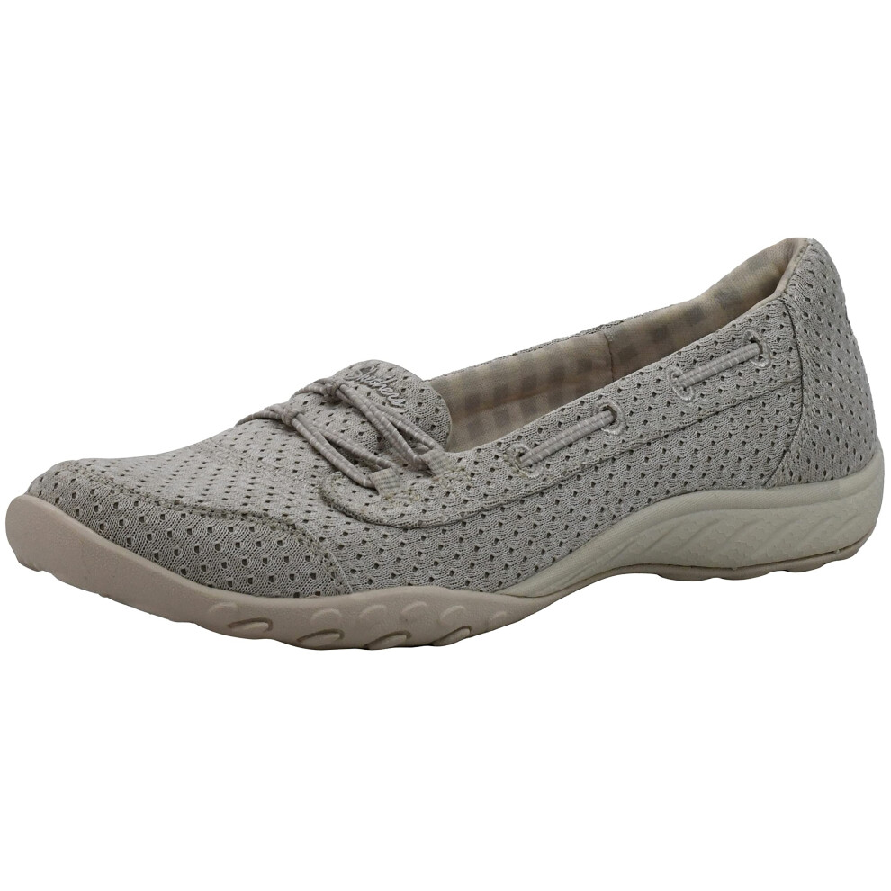 Skechers Women's Breathe Easy-Good Influence Sneaker Stone 7.5 M US